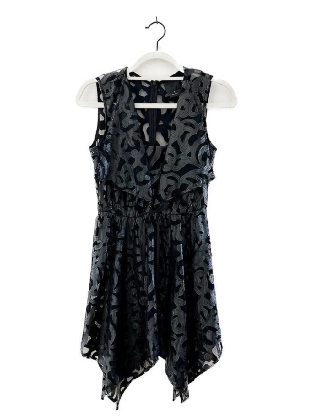 Anna Sui x Anthropologie Grotto Laser Cut Lace‎ Whimsigoth Mini Dress 2